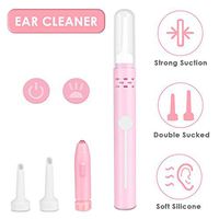Ear Wax Removal Kit, Portable Electric Soft Silicone Clean Earwax Removal Tools with LED Lights, Double Size Soft Ear-Pick Clean Tools Set for Adults and Kids