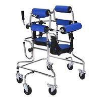 Rollator 6 Wheel Rollator, Foldable, Lightweight, Adjustable Handles Support for Stand Support Scooter Children Training Disabled Walker