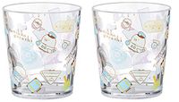 Skater San-X Sumikko Gurashi Plastic Glass Cup 280ml [Set of 2 Cups] for Children Party KSA4 from Japan
