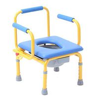 Folding Child Toilet Bowl Toilet, Adjustable Height Elderly Toilet Stool Potty Chair for Child, Senior