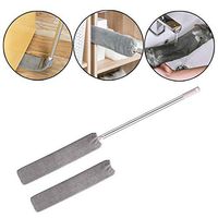 Gap Dust Cleaning Artifact, Removable and Washable Telescopic Long Dust Brush Household Microfiber Duster Artifact Handheld Cleaning Tools Flexible for Home Bedroom Kitchen (1 pcs + 1 x Replacement)