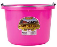 Little Giant 8qt Plastic Bucket - Hot Pink