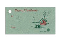(15 Tags) Home for The Holidays SAGE Gift Tags & Strings. Merry Christmas. to: from: Hang Tags