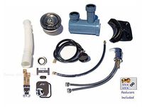 Round Shampoo Bowl Beauty Salon Sink Spray Hose ABS Plastic Towels