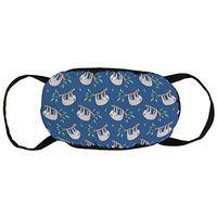 Mouth Cover Earloop Face Cover Fashion Polyester Breathable Cover - Lazy Cute Sloths Adjustable Elastic Strap Windproof Face and Nose Cover, Reusable & Washable