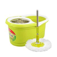 DWLXSH 360 Degree Spinning Mop Bucket Home Cleaner with Two Mop Heads