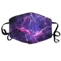 NiYoung Unisex Breathable Reusable Brilliant Galaxy Purple Mouth Cover, Adjustable Earloop Safety Anti Dust Half Face Cover for Running Cycling Travel Skiing