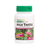 NaturesPlus Herbal Actives Milk Thistle - 250 mg, 80% Silymarin, 60 Vegan Capsules - Liver Detox & Regenerator Support Supplement, Anti-Inflammatory - Vegetarian, Gluten-Free - 60 Servings
