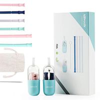 Allyooly Silicone Straws - Collapsible Straws Slender & Large Size BPA Free Straws Drinking Reusable for 20 oz Yeti Tumbler - Flexible, Chewy, Bendy & Safe for Kids