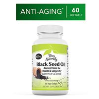 Terry Naturally Black Seed Oil - 60 Vegan Softgels - Healthy Joint Support Supplement, Promotes Concentration, Focus & Healthy Blood Pressure - Non-GMO, Gluten-Free - 60 Servings