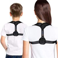LotFancy Posture Corrector for Women, Kids Over 10, Teens Under Clothes, Clavicle Brace, Adjustable Back Straightener for Shoulder Neck Back Pain Relief Small (30"-36" in Chest Circumference)