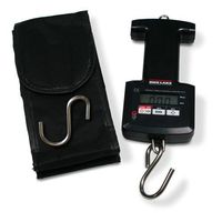 Rice Lake Scale, Hanging OS-45 45kg x 0.05kg/99lb x 0.1lb/99lb x 1oz Includes carrying case, (2) AA Batteries, manual Bottom hook fully attached, top hook removable