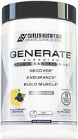 Generate EAA and BCAA Powder: Best Post Workout Recovery Drink and Branched Chain Amino Acids Supplement with Essential Amino Acids, 5g BCAAs, 2g EAAs | BlackBerry Lemonade, 30 Servings