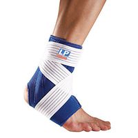 LP SUPPORT 775 - Ankle Support with Stay and Strap- Neoprene Ankle Brace - Relief for Ankle Sprain and Painful Joints - Extra Strap for Compression (M)