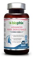 Hair Skin Nails Formula with Biotin 10000 mcg 180 Caplets - Strong Nails | Beautiful Hair | Healthy Anti-Aging | Multivitamin