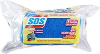 S.O.S All Surface Scrubber Sponge, 3 Count