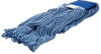 Carlisle 36946014 Looped-End Premium Mop Head With Blue Band, X-Large, Blue (Pack of 12)