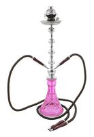 Hookah 28" Pink 2 hose shisha nargila bar narguile nargile glass water Vase pipe