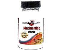 Niacinamide 500mg * 100 Caps 100% Natural - by EarhNaturalSupplements