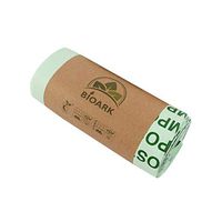 TiTa-Dong Biodegradable Trash Bags,8 Gallon 100% Compostable Garbage Bag Recycling Disposable Compost Bags for Kitchen Garden Home,Pack of 25