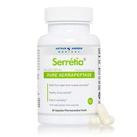 Arthur Andrew Medical - Serretia, Pure Serrapeptase, Relief from Pain and Muscle Soreness and Healthy Sinus Activity, Vegetarian, Non-GMO, 60 Capsules