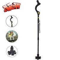 Elderly Walking Stick Trekking Poles,Multifunction Telescopic Fold Crutches,Outdoor Hiking Walking Cane,Portable +Self-Standin+10 Files Height Adjustable,for Elderly, Handicapped,Telescopicsection