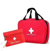KWANITHINK First Aid Kit Bag Empty, 2pcs First Aid Bags Empty, Medicine Bag First Aid Pouch for Car Travel Sports Outdoor