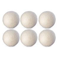 6pcs/Pack Natural Reusable Laundry Clean Ball Practical Home Wool Dryer Balls Laundry Softener Eco-Friendly Alternative Accessories,7cm/2.76in