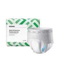 Amazon Brand - Solimo Incontinence Underwear for Men, Large, 18 Count