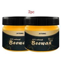 Kintaz Furniture Cleaner Beewax Complete Solution Beewax for Wood Floor, Door, Desk Cleaning (2pcs Beewax)