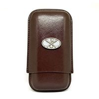 Golf Clubs 3-Finger Cigar Case – Leather Cigar Case – Cigar Cutters by Jim
