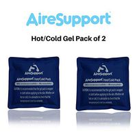 AireSupport Hot Cold Pack Reusable by Dr. Hammond - Gel Hot Cold Pack for Injuries Including Knee, Shoulder and Back - Hot Cold Gel Pack for Quick Relief - Back Hot/Cold Pack of 2