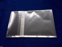 100 4 5/8 x 5 3/4 Clear (A2+) Card Resealable Poly Cello Bag Cellophane Bag/seal