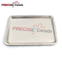 PRECISE CANADA: Flat Type Instrument Tray, Stainless Steel, 13-5/8" X 9-3/4" X 5/8"
