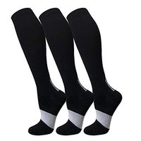 Compression Socks for Men & Women(3 Pairs),15-20mmHg is Best Stockings for Running,Nurses,Athletic,Medical,Pregnancy,Travel-Boost Performance,Blood Circulation&Recovery(Multicoloured 7,Small/Medium)