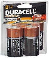 Duracell - CopperTop D Alkaline Batteries with recloseable package - long lasting, all-purpose D battery for household and business - 4 count (Pack of 12)