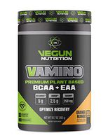 Vegun Nutrition - VAMINO - Certified Vegan Branch Chain Amino Acid & Essential Amino Acid Muscle Recovery Drink - All Natural Plant-Based BCAAs+EAAs for Men & Women - Promote Muscle Growth & Recovery