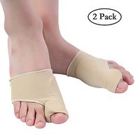 Bunion Corrector Sleeve with Gel Pad, Bukm Elastic Bootie Bunion Relief Cushions - Hallux Valgus Pain Relief - Shoe Friction Protector - Adjustable Size for Men and Women (2 Pack)