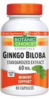 Botanic Choice Ginkgo Biloba Extract 60 mg,60 Capsules