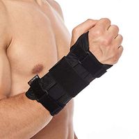 BraceUP Deluxe Wrist Stabilizer Support Brace with Aluminum Splint for Carpal Tunnel Arthritis (S/M, Right Hand) (Renewed)