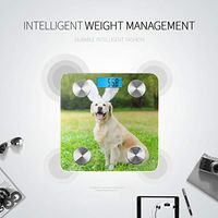 Bluetooth Bath Scale Happy Golden Retriever Dog Rabbit Ears Scales for Body Weight Body Fat Composition Monitor Analyzer with Smartphone App for Body Management-396lbs