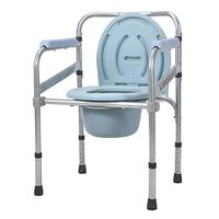 Heavy Duty Bedside Commode Bathroom Shower Chair with Anti-Skid Arm, 330lbs Weight Capacity, Extra Wide Ergonomic Seat Commode Chair