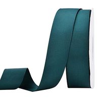 CENFRY Pack of 1pc 100yards Width in 0.6inch DIY Gift Wrapping Ribbed Ribbon Party Decoration Wedding Decoration Ribbon Two-Sided Ribbon (Ink Green)