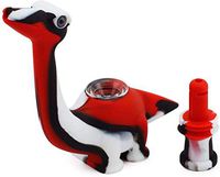 JYH-U Unbreakable Pipe,Handmade Dinosaur Style Pipe, Distinctive Pipe Gift5.25in (Color : Red)