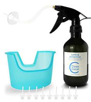 Clean Canal ear wax removal tool, safely and gently cleaning ear canal, effectively remove earwax buildup. Cleaner kit Including catch basin, washer bottle and 10 disposable tips.