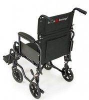 Everest & Jennings EJNAV-18RD Navigator Transport Wheelchair, Flip Back Desk Arm, Swing Away Footrest, 18" x 16", Red