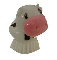Scrubbies Kitchen Cow Scrub Brush - A Fun Way To Clean Dishes, Pots, or Pans