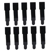 10 x Broken Toe Wraps Brace Cushioned Bandages Toe Separator Band Cracked Hammer Toe for Foot Care - Black