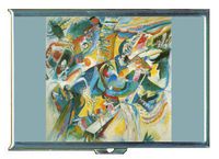 Wassily Kandinsky Improvisation Gorge Double-Sided Cigarette Case, ID Holder, Wallet with RFID Theft Protection