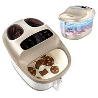 Foot Spa Massager Foot Tub and Shiatsu Foot Massager 2 in 1 Foot Soaking Tub, Cloris Heated Foot Bath Adjustable Temperature Electric Pedicure Foot Tub with Automatic Massage Rollers